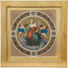 Cesar Mariannecci d'après Raphael - Fin du XIXe siècle Lithographie, Théologie