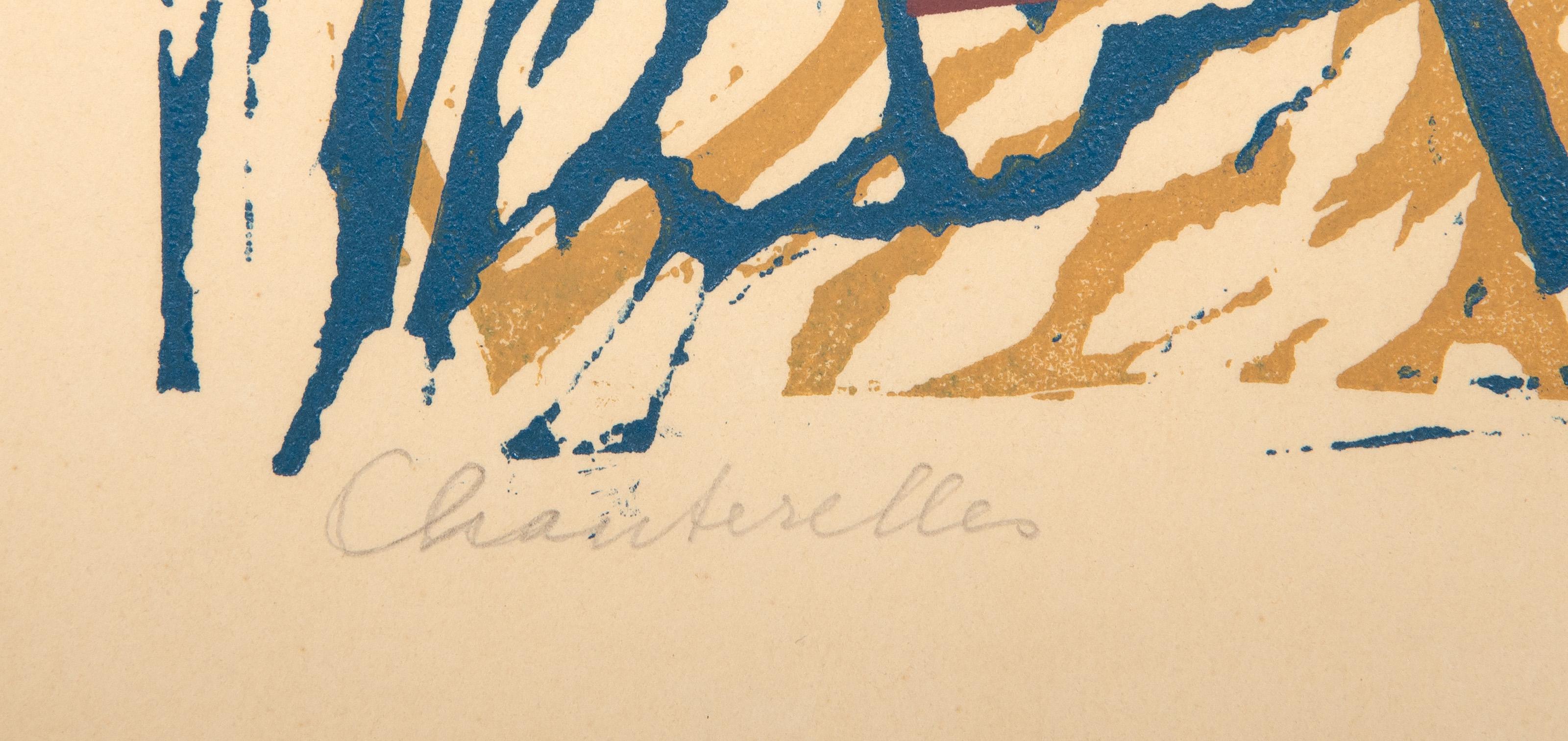 Chanterelle, Abstrakt-expressionistischer Raumteiler des Expressionismus von Peter Kalen im Angebot 3