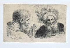 Characters - Original Etching - 18th Century
