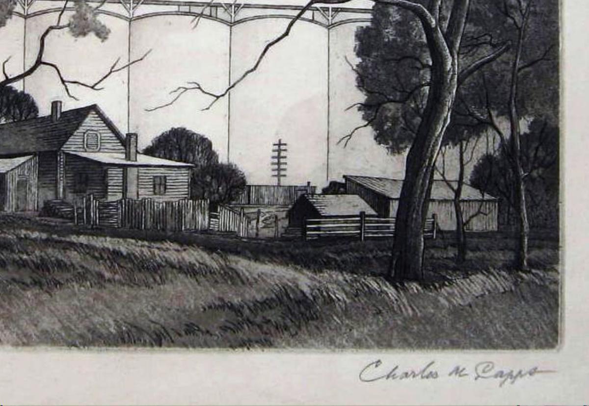 Charles Capps Original Pencil Signed Etching, 1954, 