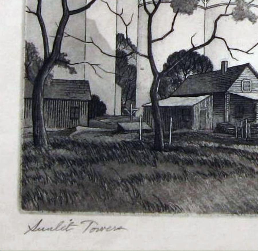 Charles Capps Original Pencil Signed Etching, 1954, 