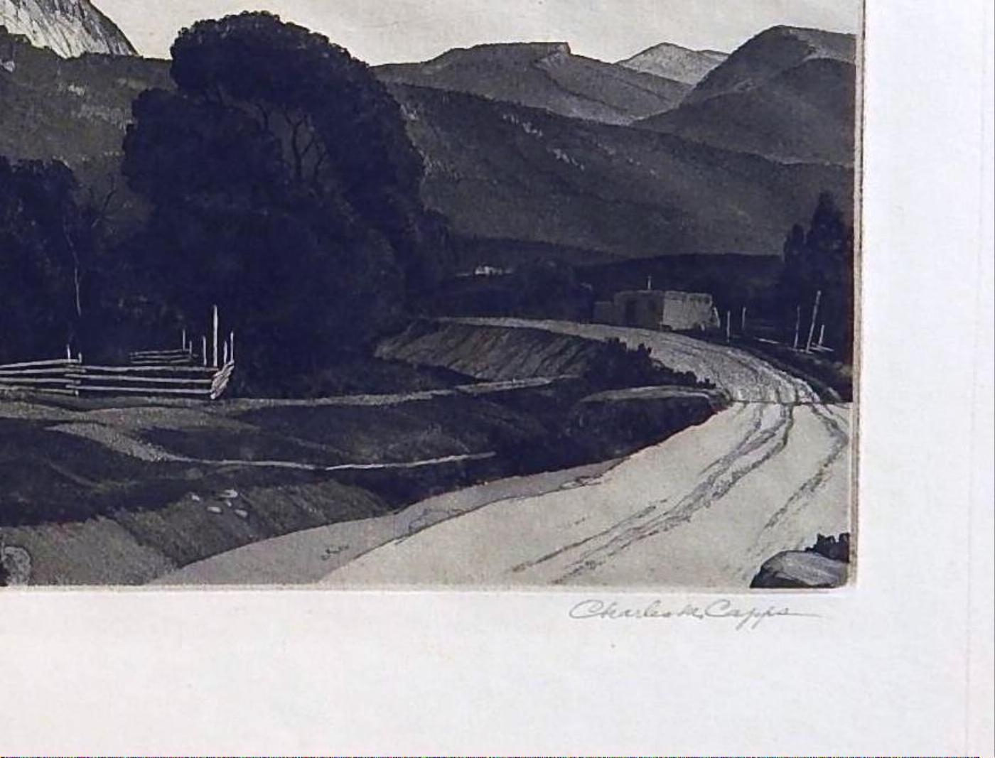 Charles Capps Pencil Signed Original Etching, 1947, 