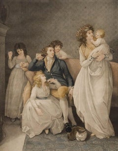 Charles Knight after Thomas Stothard - Stipple Engraving, The Landlord's Family