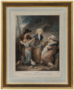 Charles Knight after Thomas Stothard - Stipple Engraving, The Tenant's Family