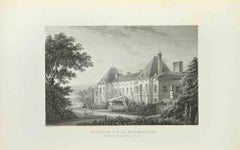Antique Château de la Malmaison - Etching - 1837