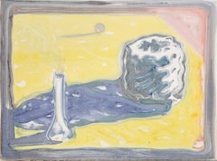 Chemistry, Surrealist Monotype by Robert Cumming