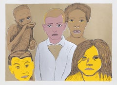 Children of the World, Modern Screenprint by Biagio Civale