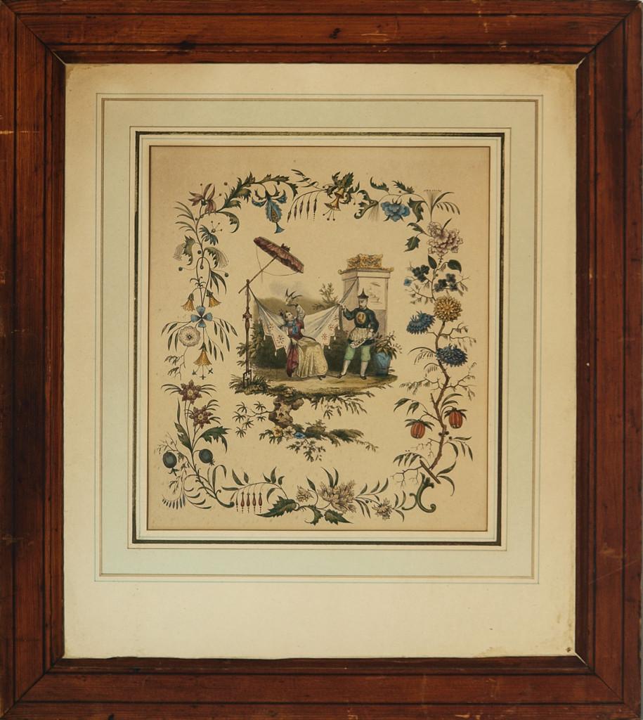 "Chinoiserie Garden" - Print by Unknown