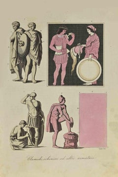 Chlamys, Greaves and other Armor - Lithograph - 1862