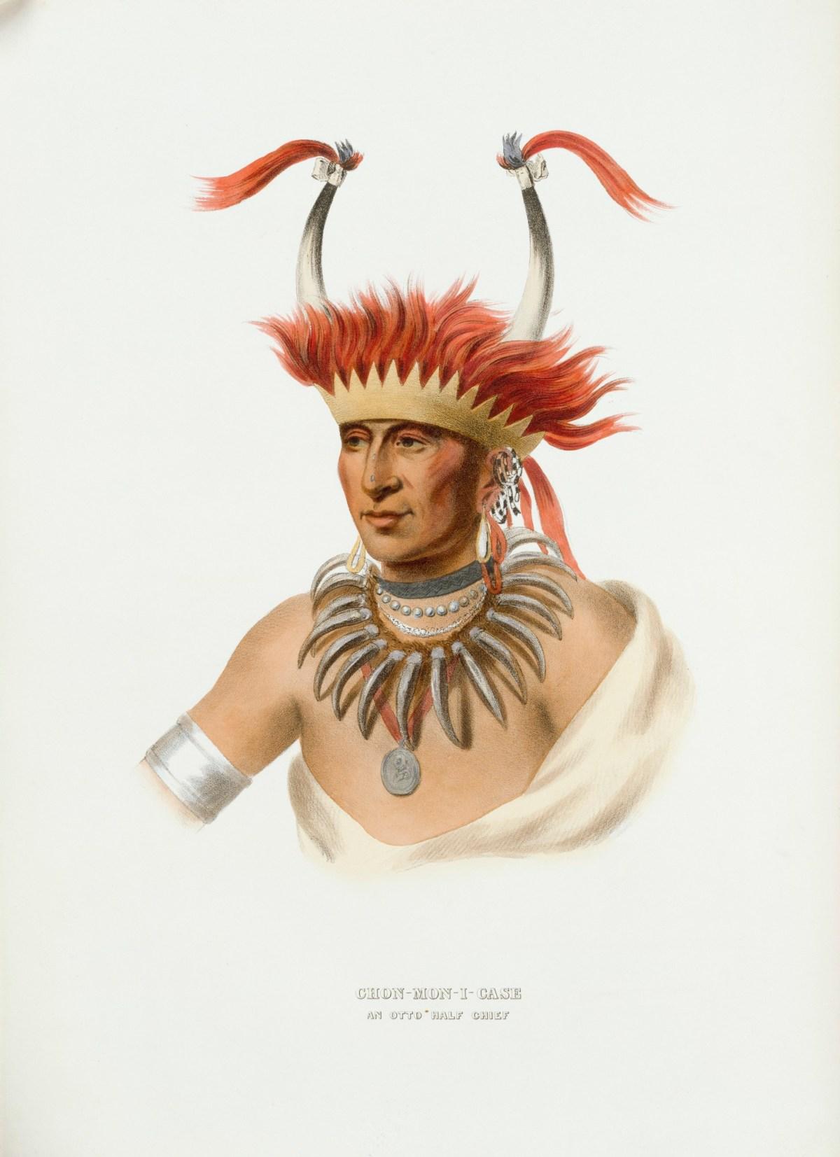Chon-Mon-I-Case, an Otto half chief. - American Realist Print by Unknown