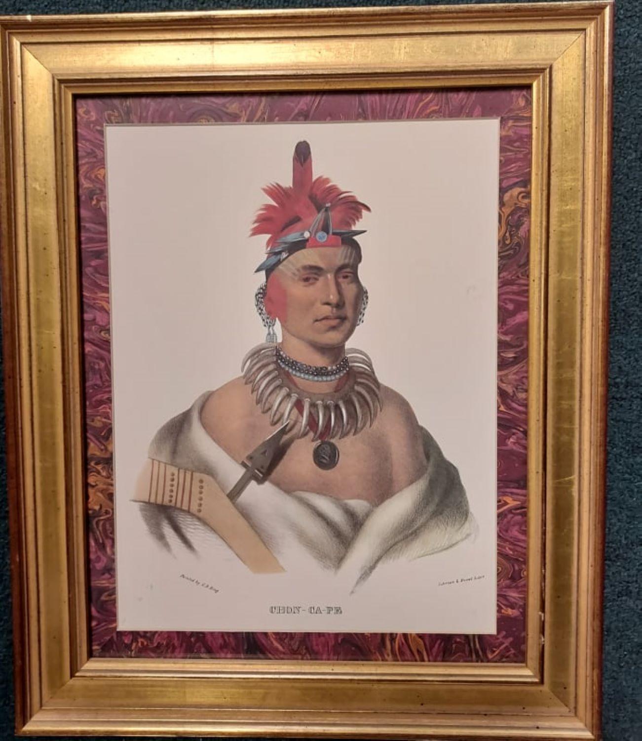 Chono Ca Pe, An Ottoe chief,  - Print by Unknown