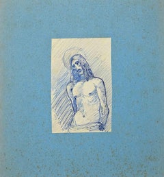 Christ  - Original Pen and Pencil Drawing - Early 20th Century