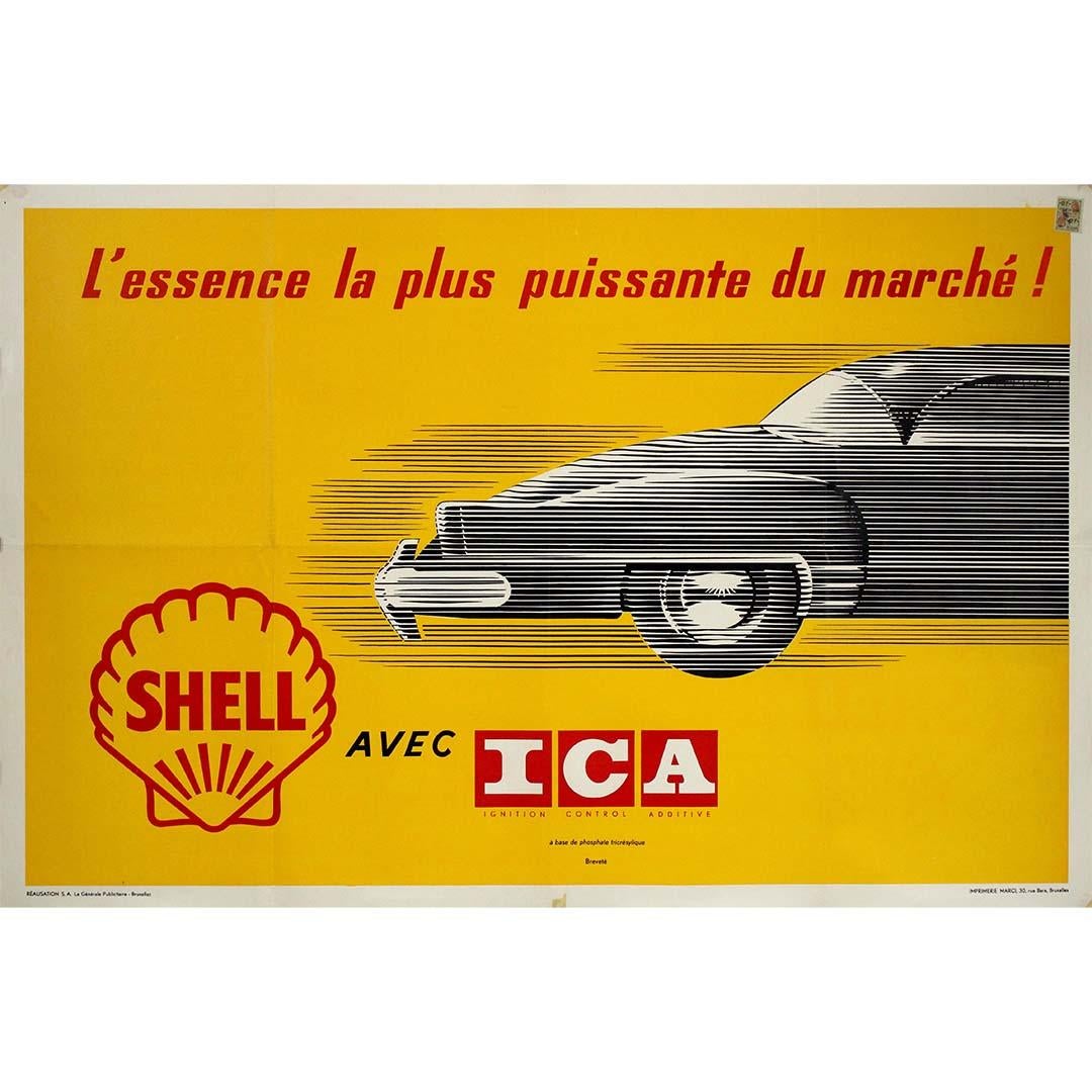 Cintage advertising travel posters - Shell - ICA - Print by Unknown