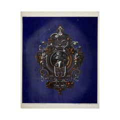 Circa 1850 original chromolithograph - vitraux (stained glass)