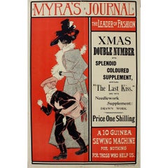 Circa 1895 original poster for Myra’s Journal - The Leader of Fashion