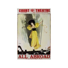 Circa 1895 poster for All Aboard, performed at London’s Court Theatre