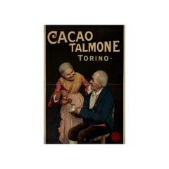 Circa 1895 poster for Cacao Talmone from Turin - Gastronomy