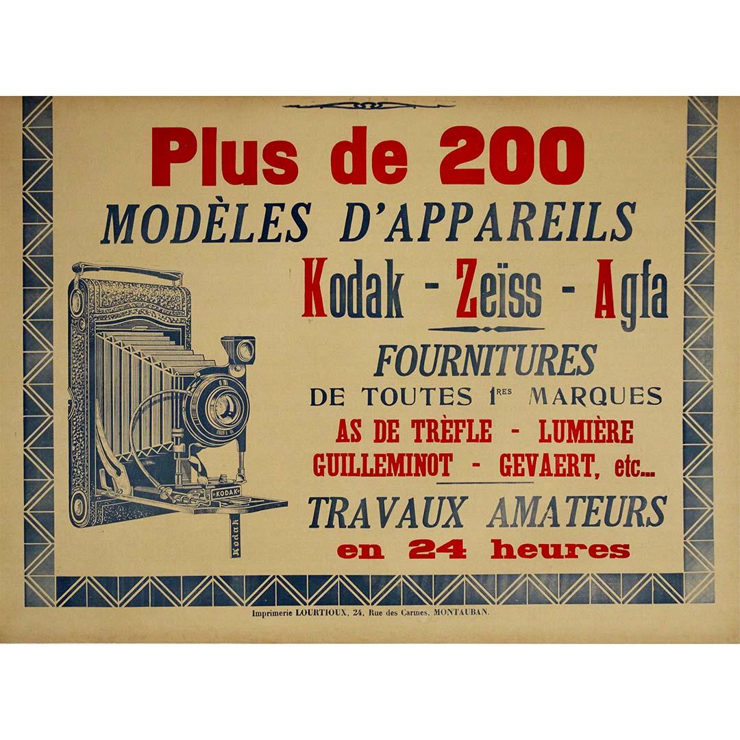 Circa 1900 original advertising poster - Photography Kodak - Zeïss - Agfa