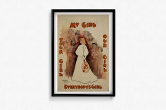 Circa 1900 original theatre poster My Girl Your Girl, Our Girl, Everybody’s Girl