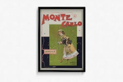 Circa 1900 theatre poster for Monte Carlo Jemima