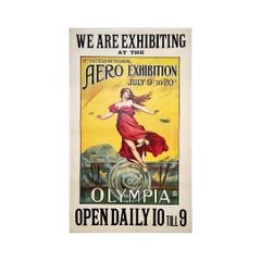Circa 1910 Original poster - 6th International Aeronautical Exhibition - London