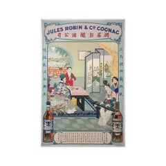 Affiche originale de Jules Robin datant d'environ 1920, Cognac, Publicité