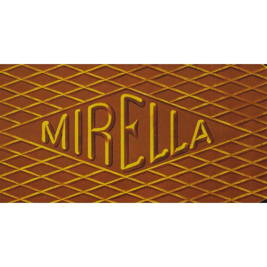 Originales Werbeplakat für Gaufre Mirella, Gastronomie, um 1920 im Angebot 1