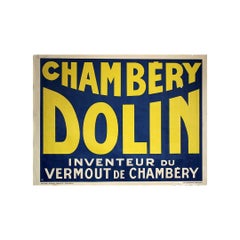 Circa 1920 original poster for Chambéry Dolin