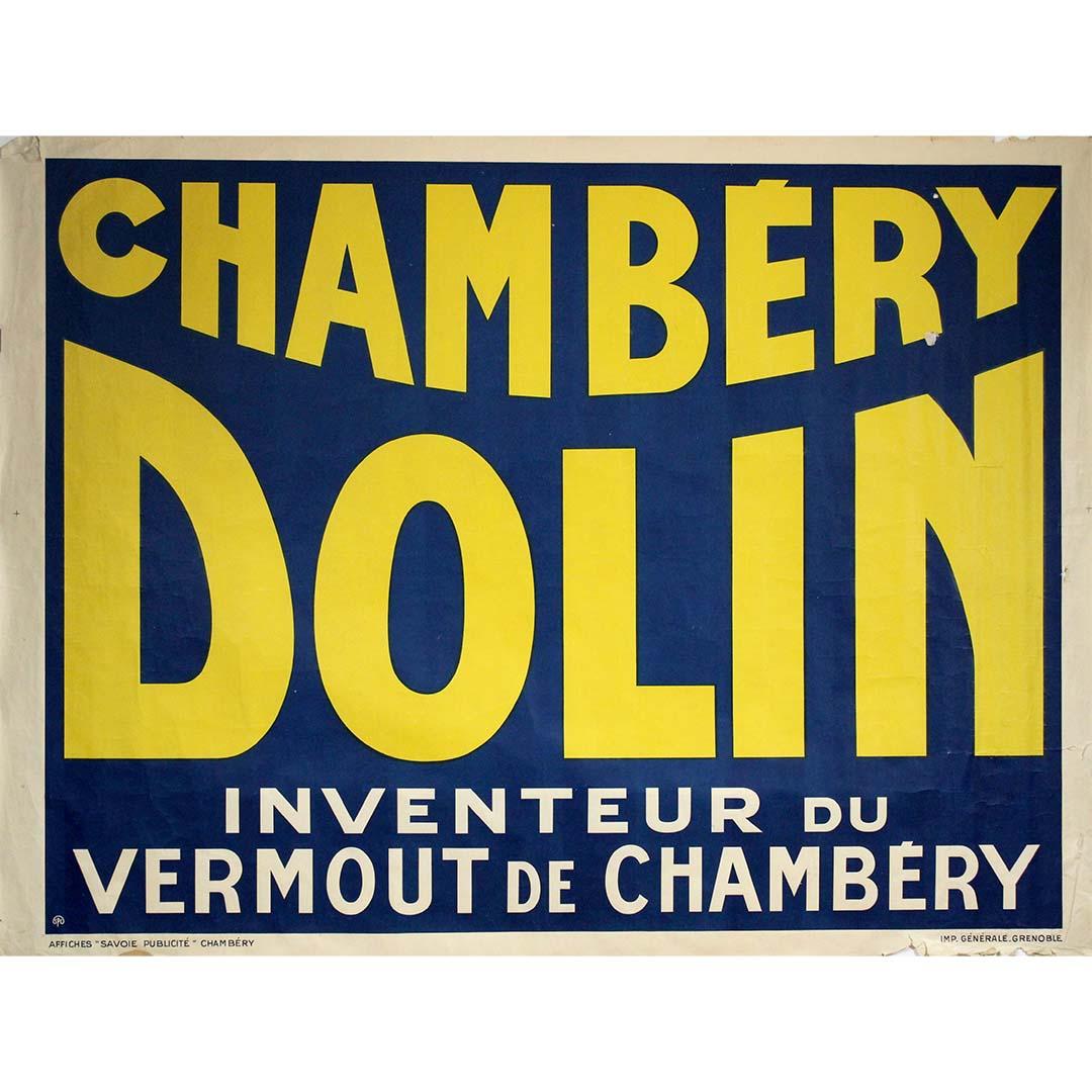 Unknown Print - Circa 1920 original poster for Chambéry Dolin