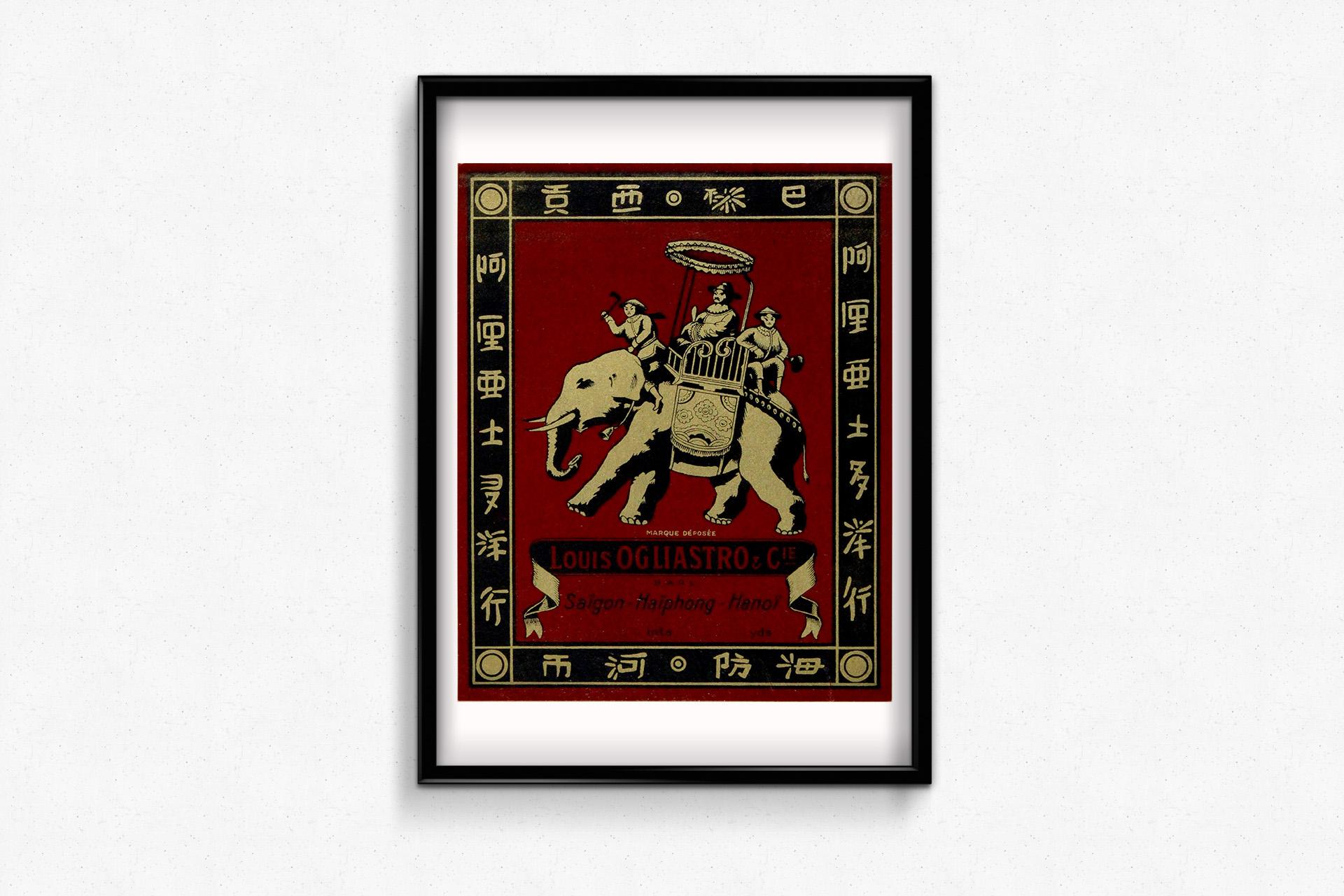 Circa 1930 - Louis Ogliastro & Cie - Commerce de l'ère coloniale dans le Southeast Asia en vente 2