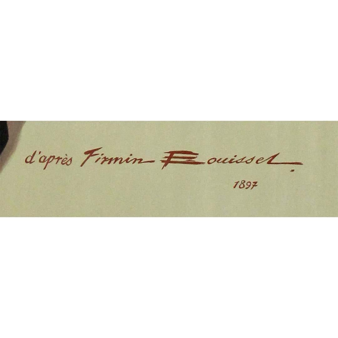 Circa 1930 original poster after Firmin Bouisset - Lu Biscuits Lefevre-Utile For Sale 1