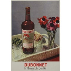 Circa 1930 original poster for Dubonnet – "La Marque, La Qualité!"