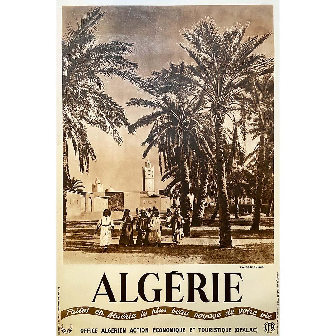 Circa 1930 Affiche originale Faites en Algérie le plus beau voyage de votre vie - Print de Unknown