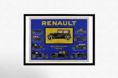 Circa 1930 original poster of Renault Conduite Intérieure Souple 6CV