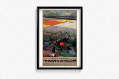 Circa 1930 original travel poster Springtime in Holland - Dutch Railways
