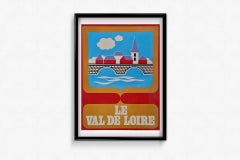 Circa 1930 vintage poster celebrating the Val de Loire region