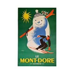 CIRCA 1940 Original-Reiseplakat von Jean Even - Le Mont-Dore Auvergne