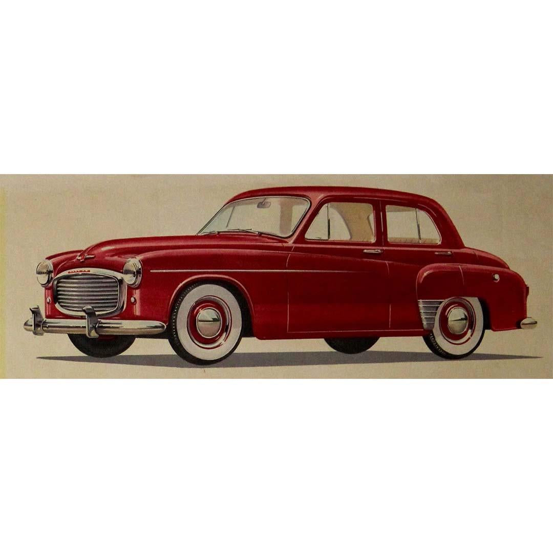 Circa 1950 Original advertising poster for the New Hillman Range - Rootes Group For Sale 2