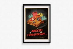 Circa 1950 original poster by French anti-communist organization Paix et Liberté