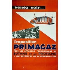 Circa 1950 Original Poster for Primagaz - Affiche publicitaire