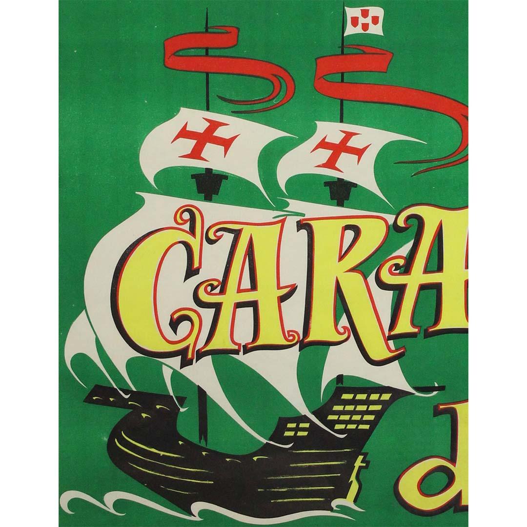 Circa 1967 original poster announces La Caravelle d'Or - Chatelet Marcel Lamy - Black Print by Unknown