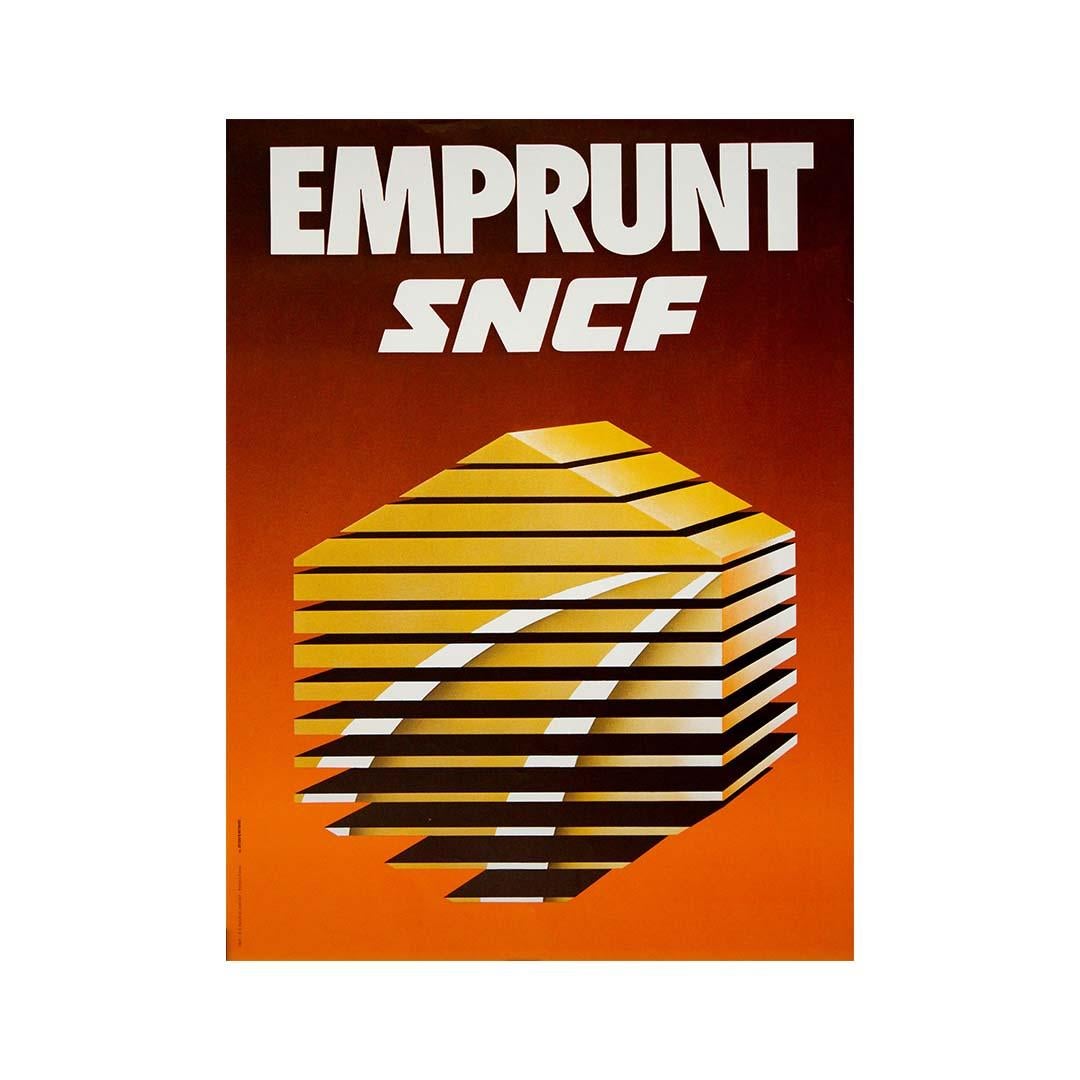 Circa 1970 Emprunt SNCF poster - French Railway en vente 2