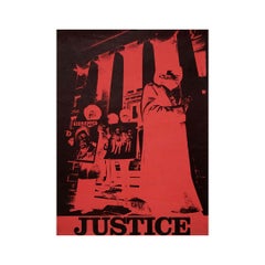 Sérigraphie originale du CIRCA datant de 1970 - Black Panther Party - Justice