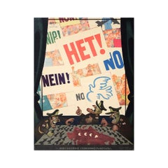 Circa 1970 Soviet propaganda poster - Political Satire Cold War