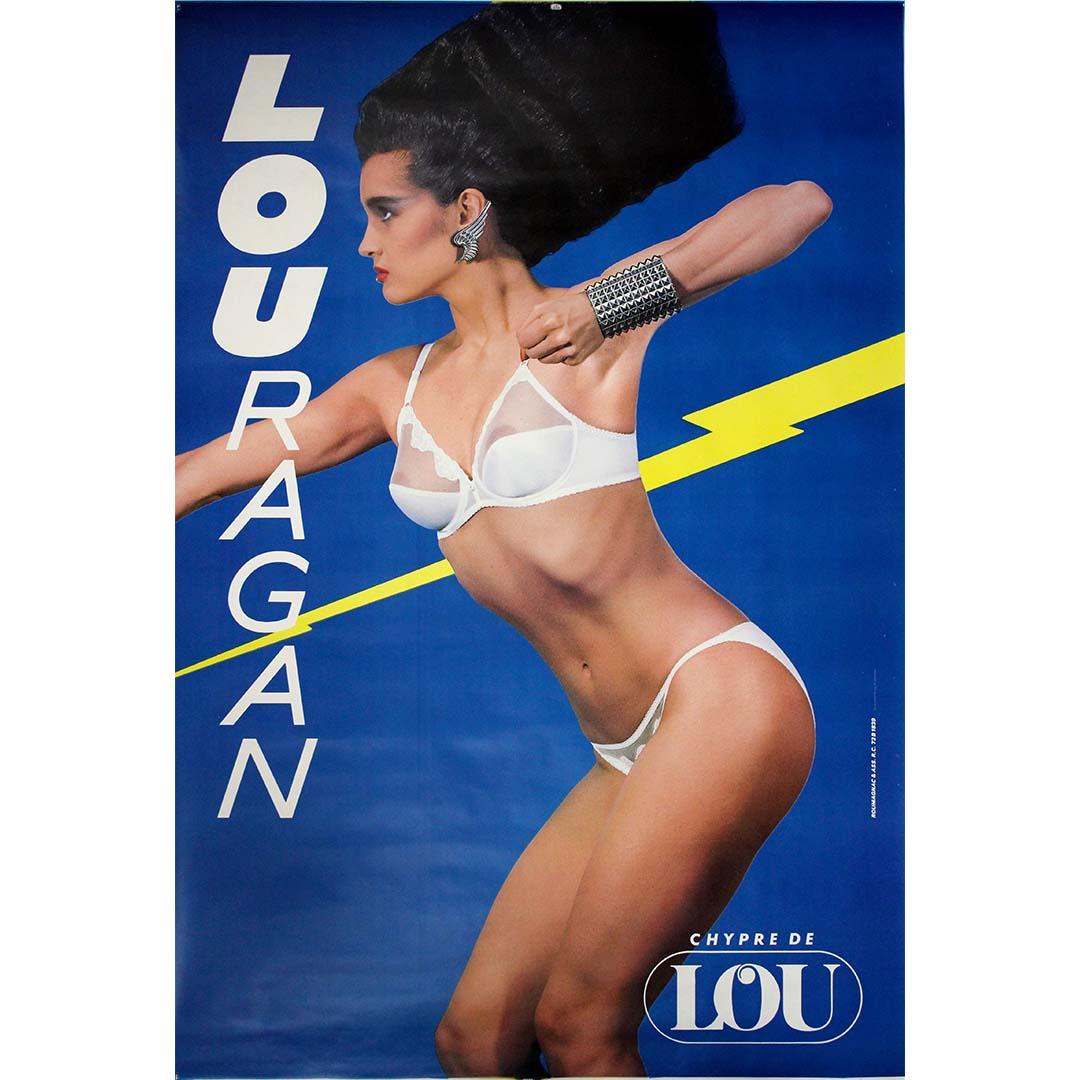 Circa 1990 advertising poster for Louragan – Chypre de Lou