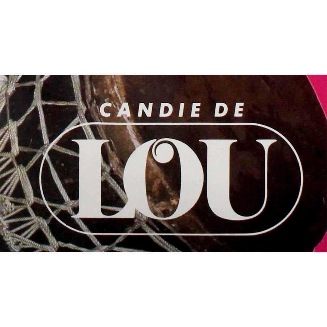 Circa 1990 original advertising poster for Candie de Lou lingerie For Sale 1