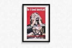 Circa 2000 Original poster " Be a good American Never Remove Your Blinders! "