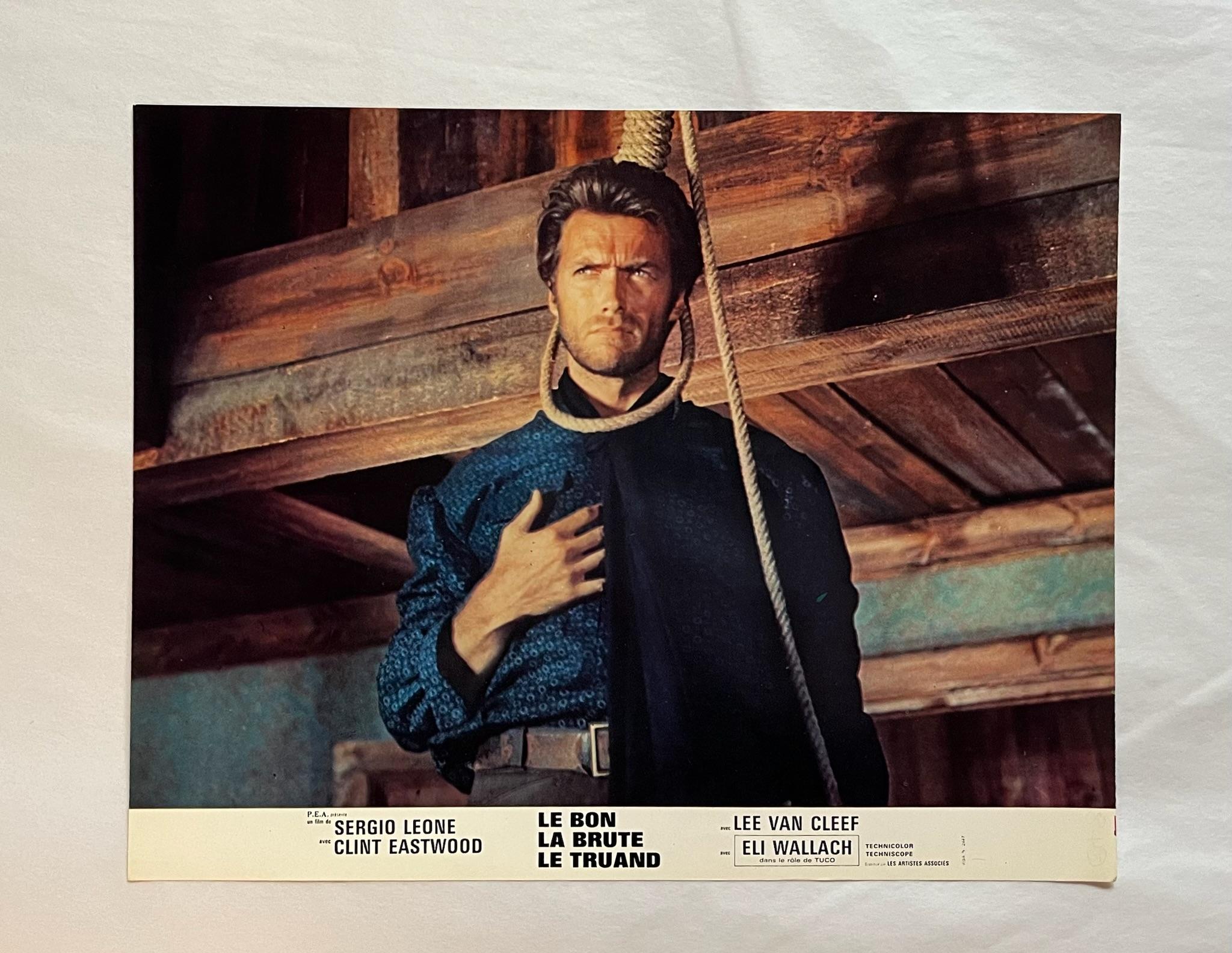 Clint Eastwood The Good The Bad The Ugly - Original 1966 French Lobby Card   - Print by Unknown