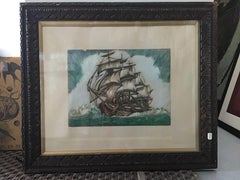 clipper ship watercolor