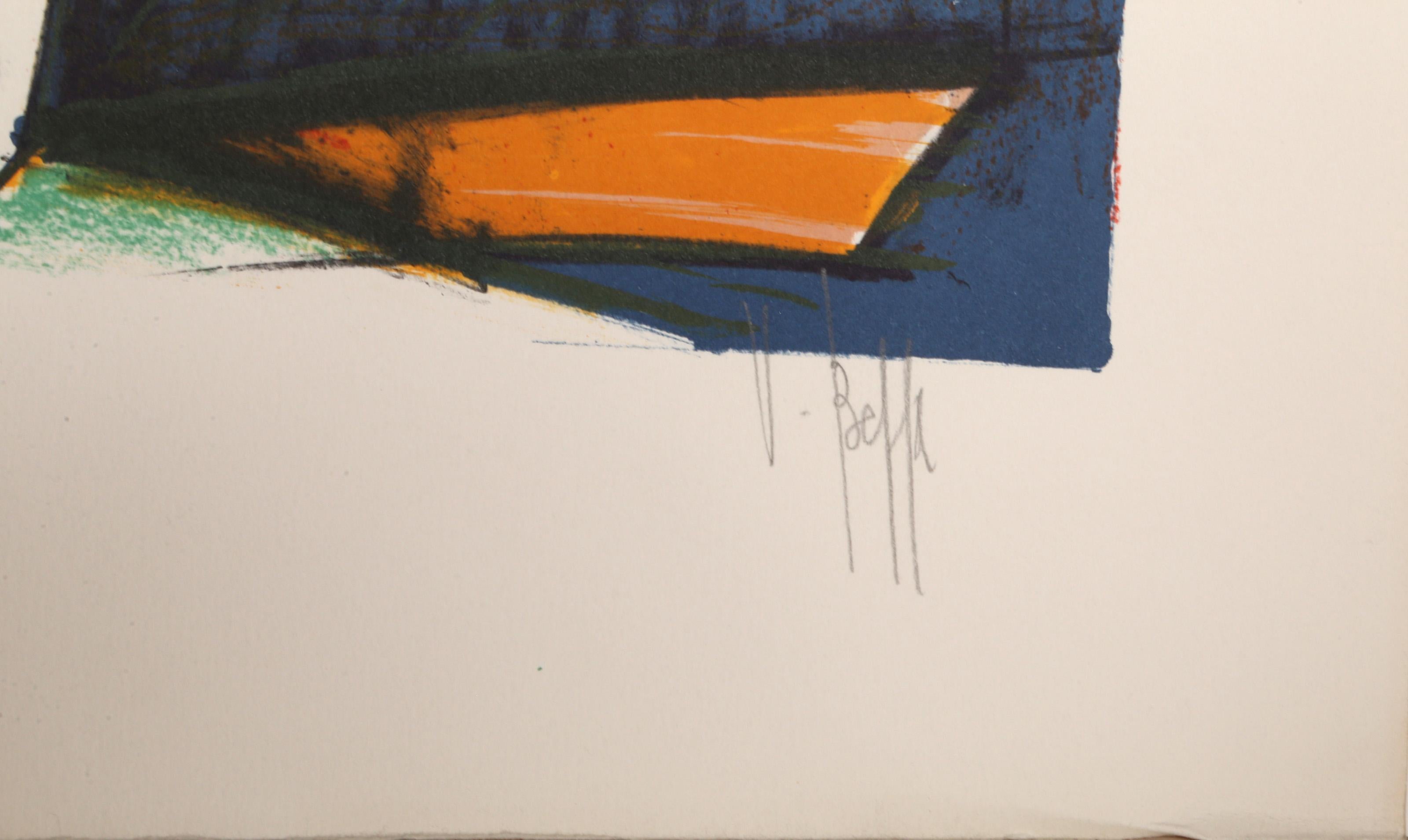 Clown, Modern Lithograph by V. Beffa For Sale 1